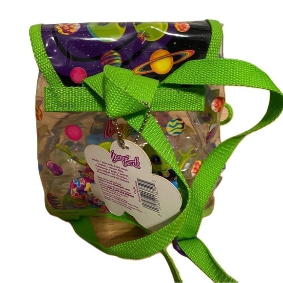 Vintage Lisa Frank Zoomer & Zorbit Dancing Aliens Mini Bag W/ Stickers Stampers - Picture 6 of 11